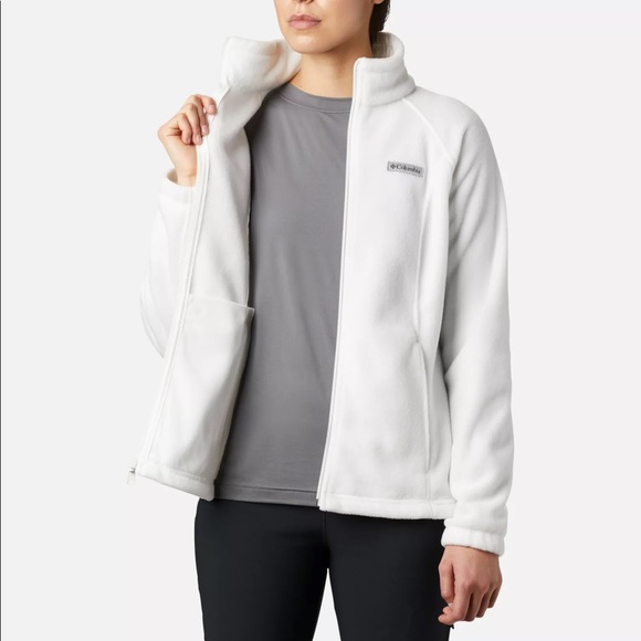 Women’s White Medium M Benton Springs™ Full Zip Fleece Jacket (unworn w/o tag) - Picture 9 of 9